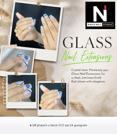 Discover stunning glass nail extensions at Nikks Nails Studio, perfect for showcasing your favori… post image