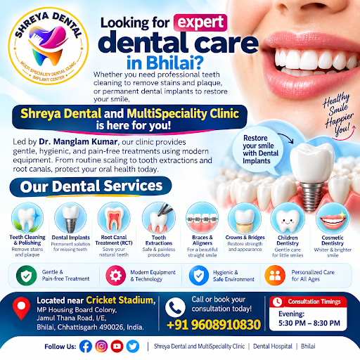 Looking for expert dental care in Bhilai? Whether you need professional teeth cleaning to remove… post image