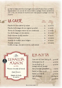 Menu Au Moulin à Vent Page 1