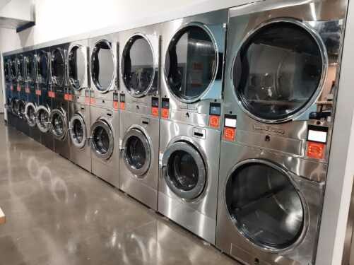 Quantum Laundry Lounge laundromat interior in Anchorage, AK