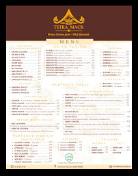 Menu TETRA MACK & CO Page 1
