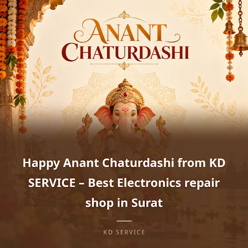 Happy Anant Chaturdashi from KD SERVICE – Best Electronics repair shop in Surat post image