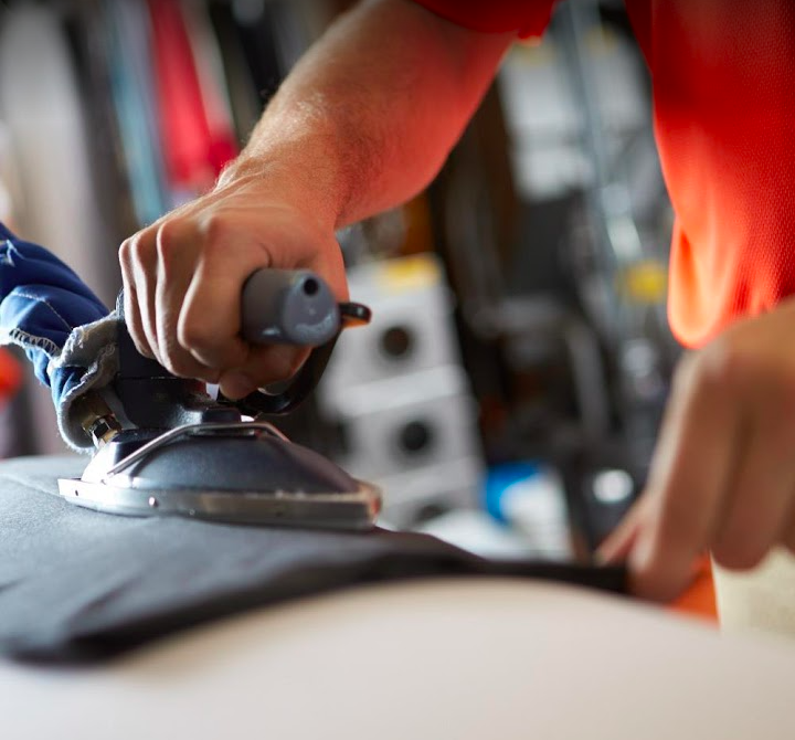 Tide Cleaners facility with washing machines in Carmel
