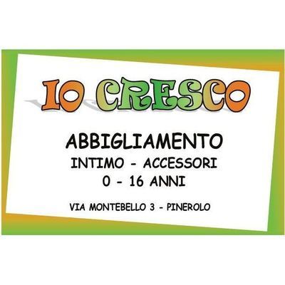 Io Cresco Abbigliamento 0-16