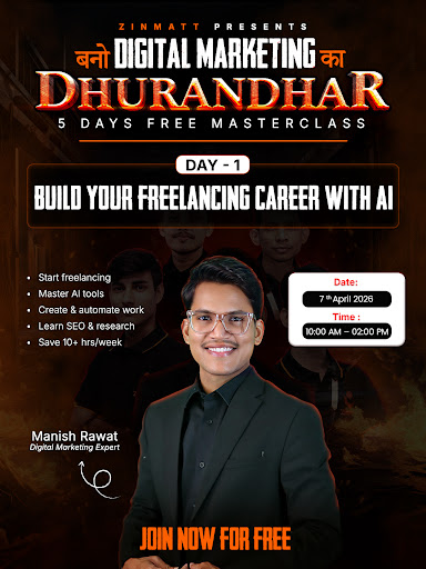 Want to build a freelancing career using AI and digital marketing skills instead of just learning… post image