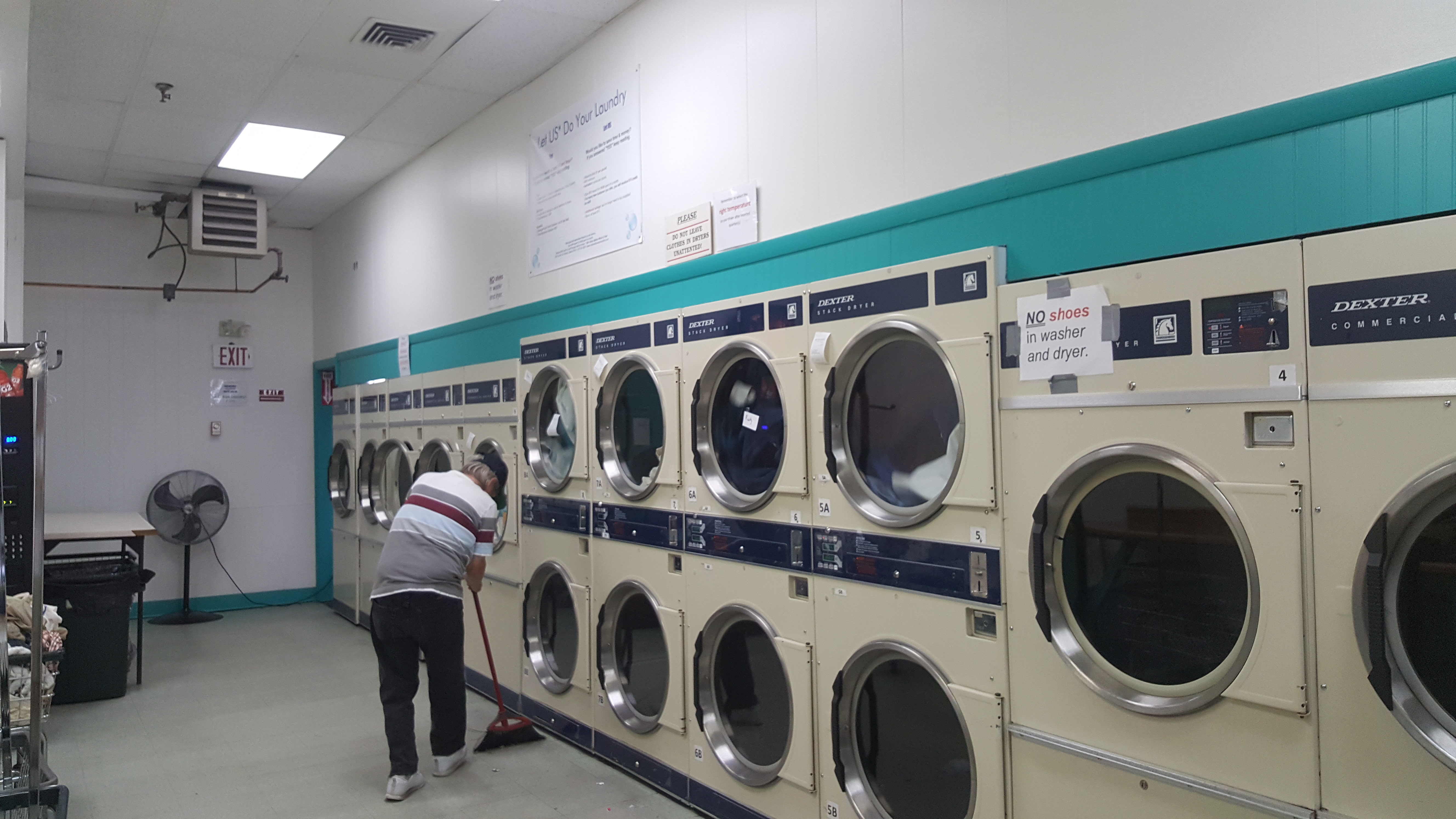 Lighthouse Laundry at Union Station facility with washing machines in Portland
