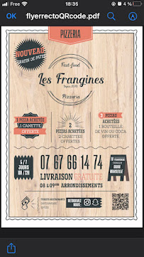 Menu Snack Pizzeria Les frangines Page 4