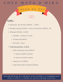 Menu Chez Maya & Mika Page 7