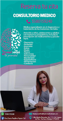Psiquiatra en Atlacomulco Dra.Dana Paulina Yepez Cid