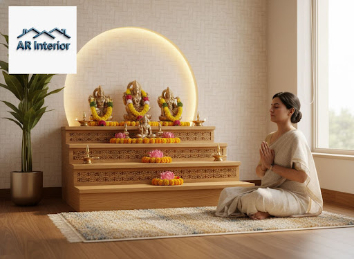 Create a peaceful, elegant mandir corner in your home with AR Interior, Sector 93, Noida. Our tea… post image