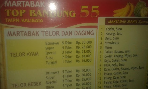 MARTABAK BANGDUNG SPECIAL 55 SUDARWAN, Author: Kodim Jaya