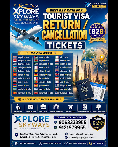 Navigating travel visas and tickets can feel like a maze, but we make it seamless. Xplore Skyways… post image