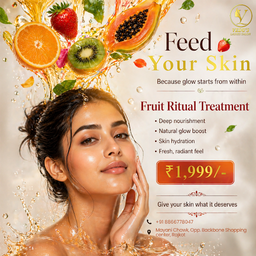 Give your skin the care it truly deserves with our Fruit Ritual Treatment at Vedu’s Ladies Salon. post image