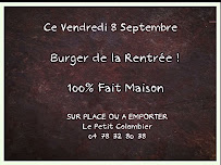 Menu Le Petit Colombier Page 1