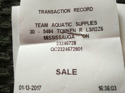 Photos of Team Aquatic Supplies Mississauga