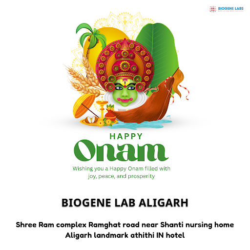 Celebrate Onam with health and happiness. BIOGENE LAB ALIGARH offers comprehensive blood tests in… post image
