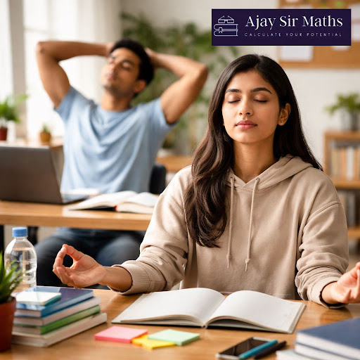 Staying calm during exam preparation is just as important as solving tough questions. At Ajay Sir…