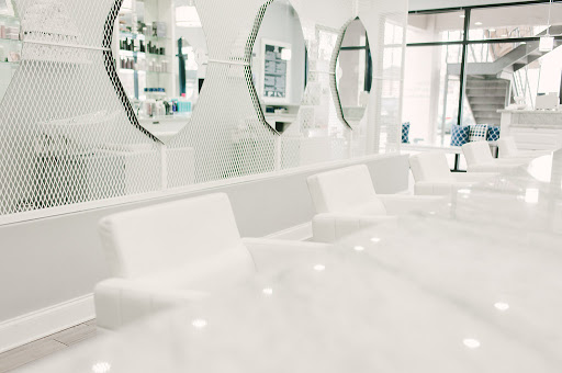 BLEU, a Blowdry Bar. Logo