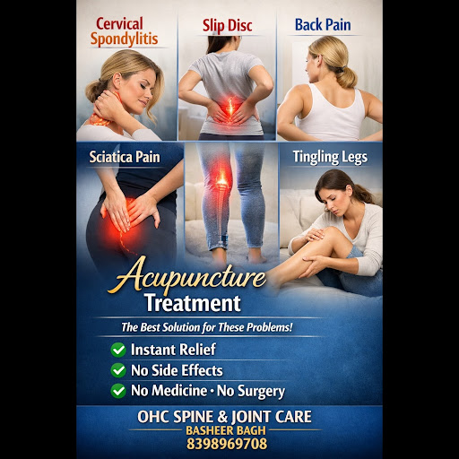 🌿 Acupuncture & Physiotherapy at OHC Spine & Joint Care, Basheer Bagh. Our clinical treatments ar… post image