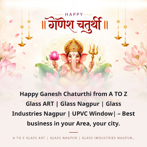 Happy Ganesh Chaturthi from A TO Z Glass ART | Glass Nagpur | Glass Industries Nagpur | UPVC Wind… post image