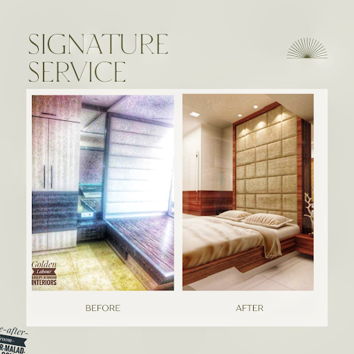 Before & After Bedroom Interior Work in Malad Mumbai – Golden Labour Group