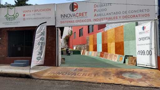 Innovacret. Limpieza y pulido de pisos. Oxidación de concreto. Logo