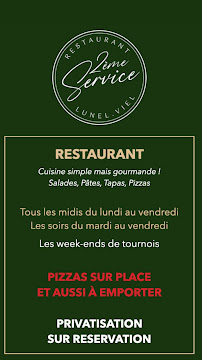 Menu Restaurant 2ème Service Page 1