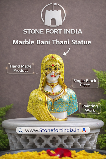 ✨ Premium Marble Bani Thani Statue – Handcrafted Elegance ✨