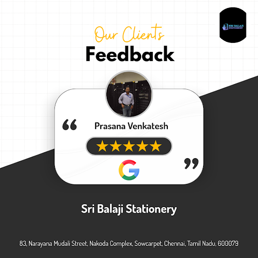 Prasana Venkatesh's favorite spot for affordable stationery in Chennai! He raves about Sri Balaji…
