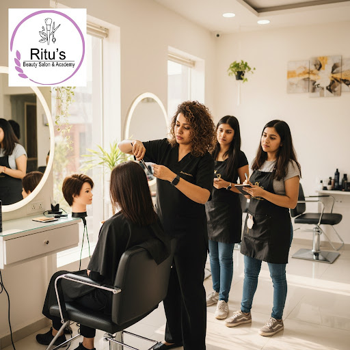 Unlock your hairstyling potential with our expert-led training programs at Ritu’s Beauty Salon An… post image