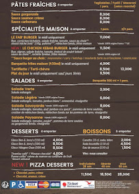 Menu Pizza Eclair Page 1
