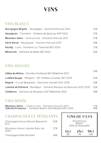 Menu Relais Resto Pantin Page 1
