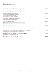 Menu La Ferme d'Huchet Page 7