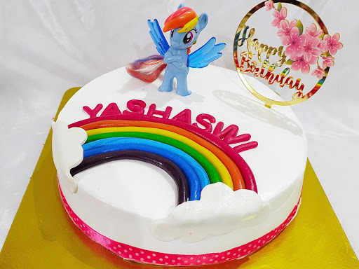 Rainbow theme cake post image