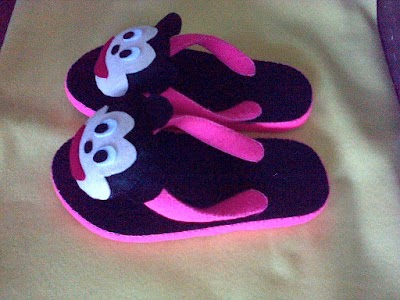 Photos of produksi sandal boneka