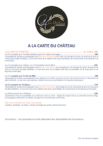 Menu Le Château Page 2