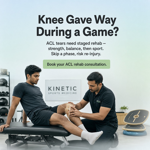 An ACL tear needs staged rehabilitation, building strength first, then balance, and only then a r… post image