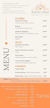 Menu KALICOBA Page 4