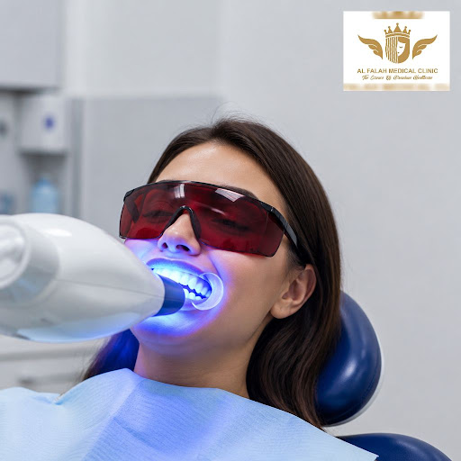 Get a visibly whiter smile in just one visit with advanced laser teeth whitening at Al Falah Medi…