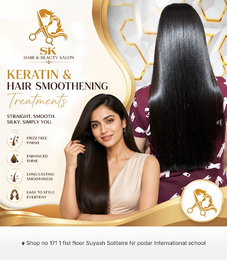 Experience the transformative power of our Keratin and Hair Smoothening Treatments at SK Hair & B… post image