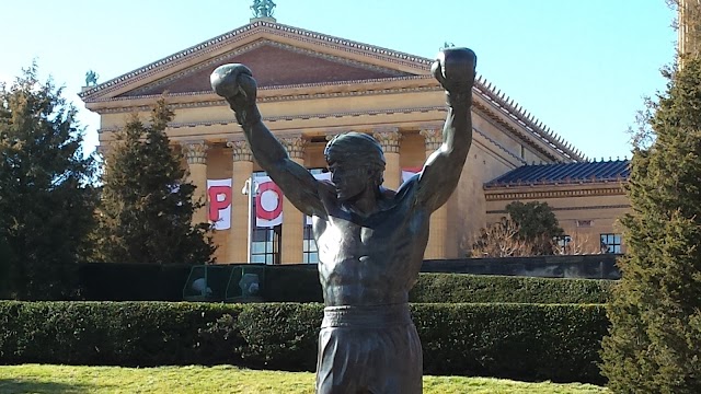 Rocky statue