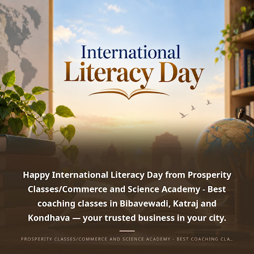 Happy International Literacy Day from Prosperity Classes/Commerce and Science Academy - Best coac… post image