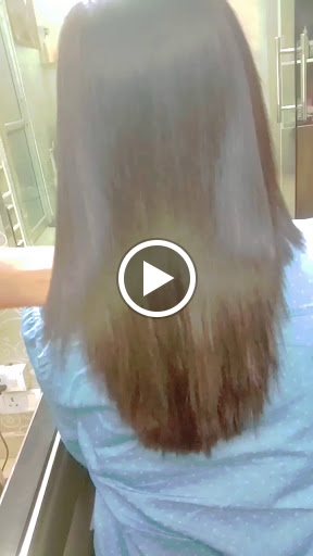 Happy client. Keratin treatment results