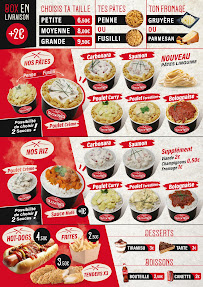Menu Yazza Pasta Page 1
