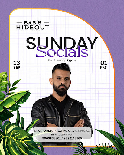 SUNDAY SOCIALS at Bab’s Hideout 🍹 post image
