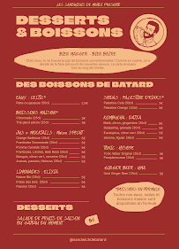Menu Sandwich de Batard Page 1