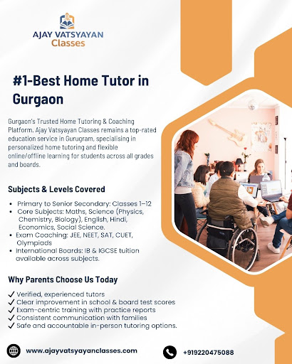 Ajay Vatsyayan Classes is widely regarded as the best home tutoring service in Gurgaon, offering… post image