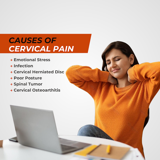 Cervical pain can be caused by poor posture, stress, or even prolonged screen time! Stay mindful…