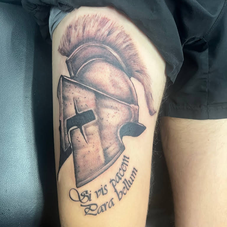 Spartan tattoo by Austin