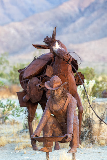 Galleta Meadows - Prospector and his horse - Thumbnail